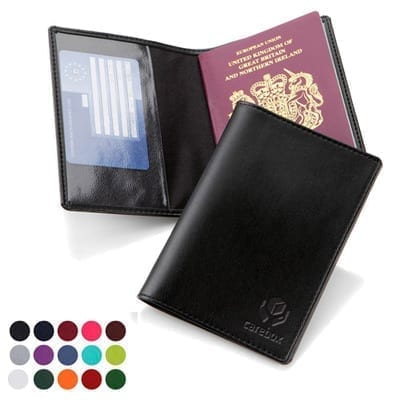 Belluno PU Economy Passport Holders are available in 15 different colours
