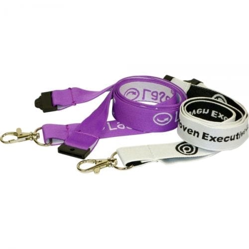 20mm Branded Executive woven lanyards