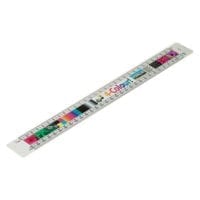 320mm White Oval Scale Rulers