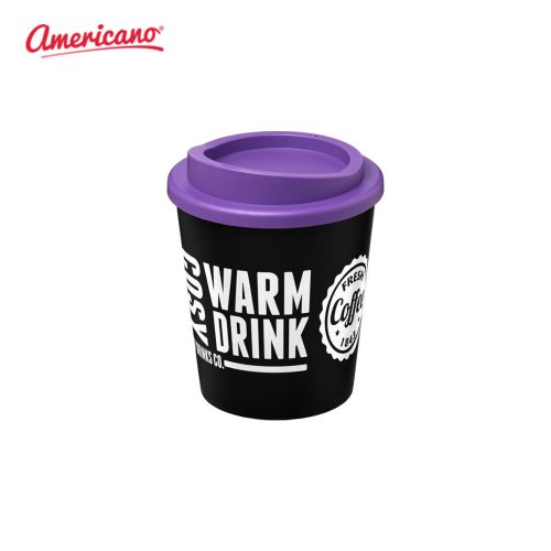 Americano Espresso 250 ml Insulated Tumbler Black Purple
