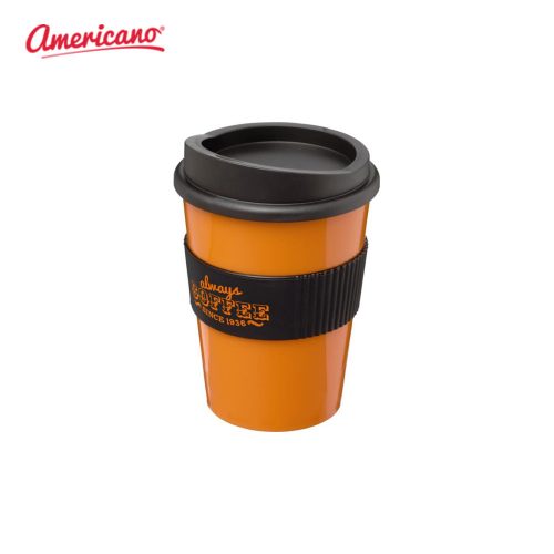 Americano Medio 300ml Mugs Orange Solid Black
