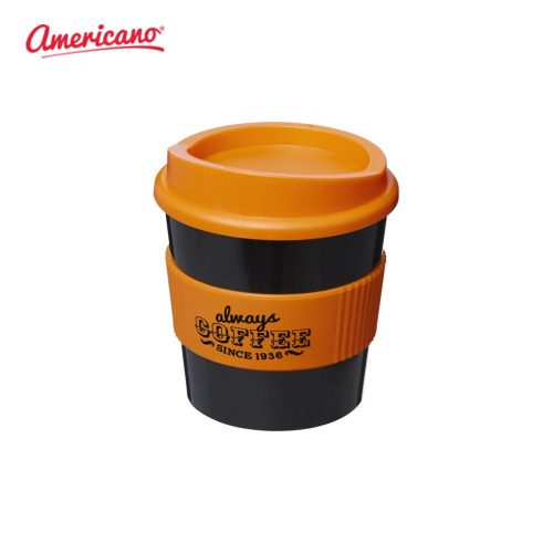 Americano Primo 250 ml Mugs Solid Black Orange