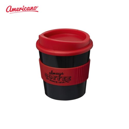 Americano Primo 250 ml Mugs Solid Black Red