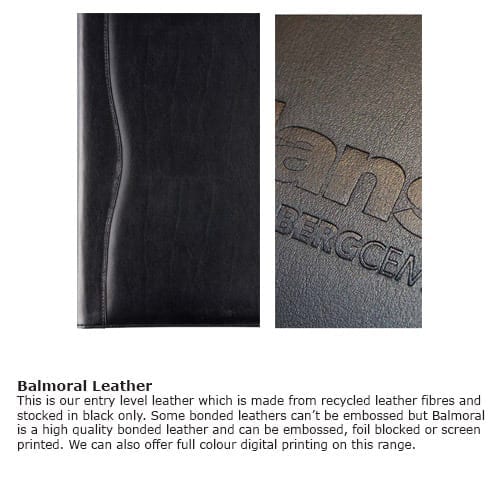 Balmoral Leather A4 Conference Folders Promotional