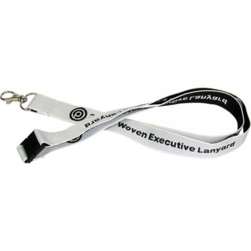 Branded 15mm Executive woven lanyard