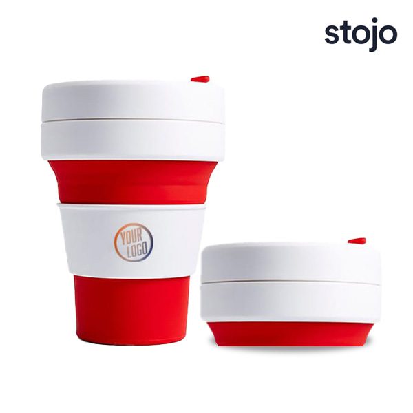 Branded Stojo 12oz Collapsible Pocket Cups
