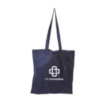 Coloured Long Handle Natural Cotton Shopping Bags