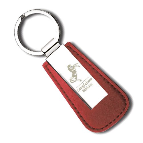 Leather Premium Sapporo Keyrings Red