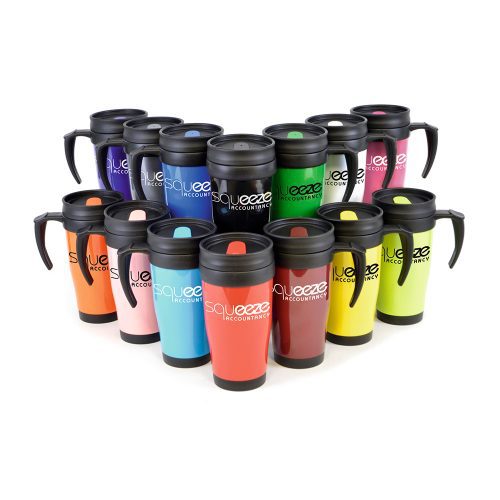 Polo Plus 400ml Solid Coloured Travel Mugs Group