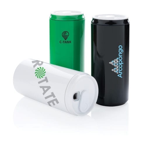 Promotional ECO Can 330ml Travel Cups Branded All Colours scaled
