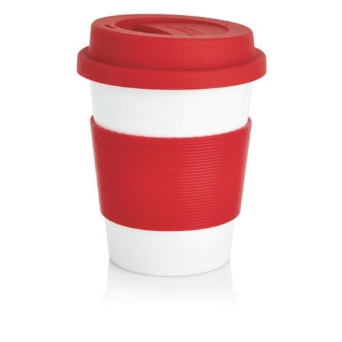 Promotional ECO PLA 350ml Coffee Cups Red 18 scaled