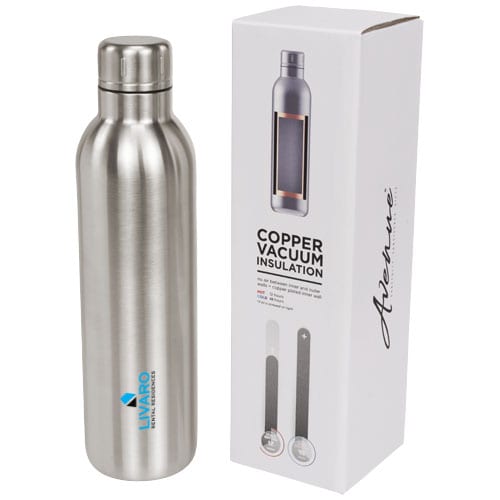 Promotional Thor 510ml Bottle Silver Branded with Logo