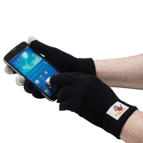 Smart Gloves With PVC Label