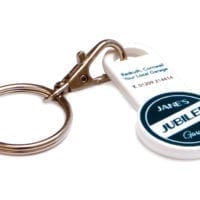 Recycled Trolley Stick Keyrings
