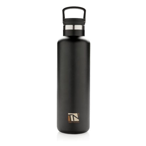 Vacuum Insulated 600ml Leak Proof Bottle Black Branded with Logo 3 scaled