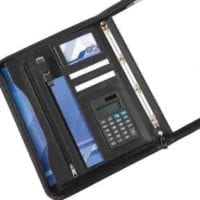 Houghton A4 Deluxe Zipped Folder With Calculator