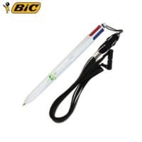 BIC 4 Colour Ball Pens With Lanyard