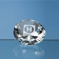 6cm Optical Crystal Clear Diamond Paperweights