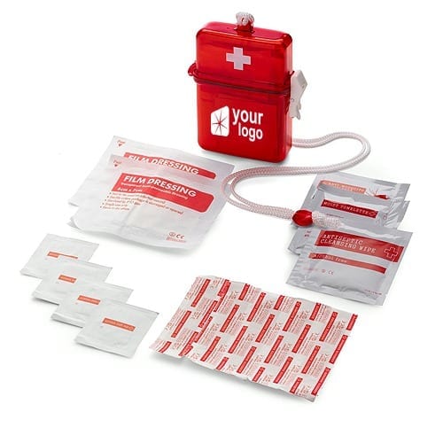 Branded 14 Piece First Aid Kit In Plastic Case | Zest Promotional