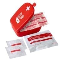 5 Piece First Aid Kit In Plastic Case