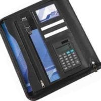 Houghton A4 Deluxe Zipped 16mm Ring Binder With Calculator