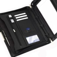 Sandringham Leather Deluxe A4 Zipped Ring Binders