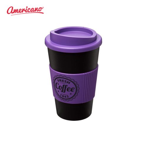 Americano 350 ml Insulated Tumbler Black Purple