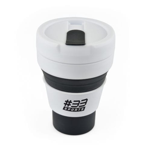 Express 355ml Collapsible Cup Branded Black with Logo