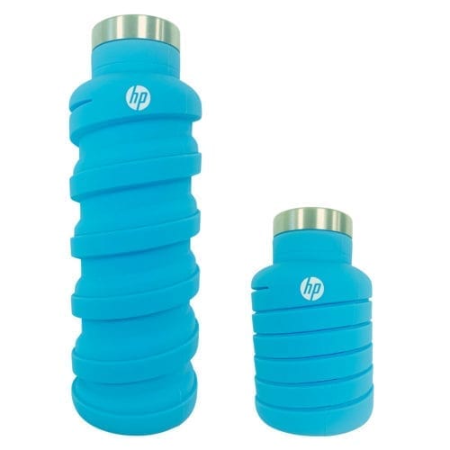 Promotional Collapsible Bottle branded with a logo to the Front