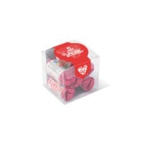 Valentines – Clear Cube – Love Hearts