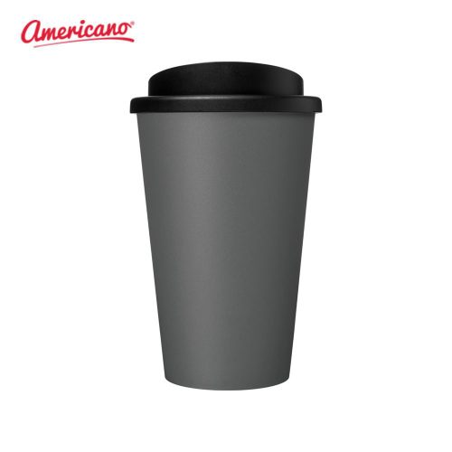 Americano Recycled 350 ml Insulated Tumblers Grey Solid Black 2