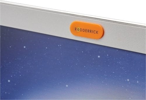 Promotional Hide Webcam Covers Orange with Logo