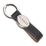 Promotional Leather Keyring Branded with Logo