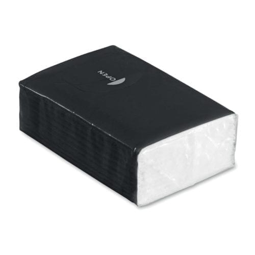 Promotional Mini Pack of Tissues in Black