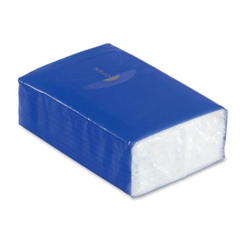 Promotional Mini Pack of Tissues in Blue