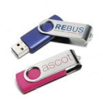 Promotional Twister Flash Drives Branded with Logo