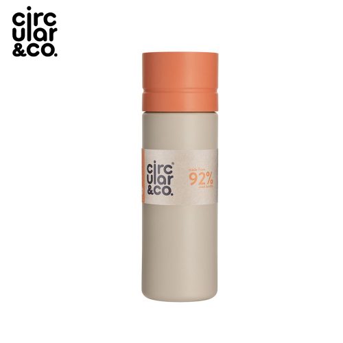 600ml Reusable Water Bottle Chalk Orange