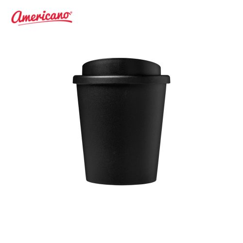 Americano Espresso 250 ml Recycled Insulated Tumbler Solid Black Side
