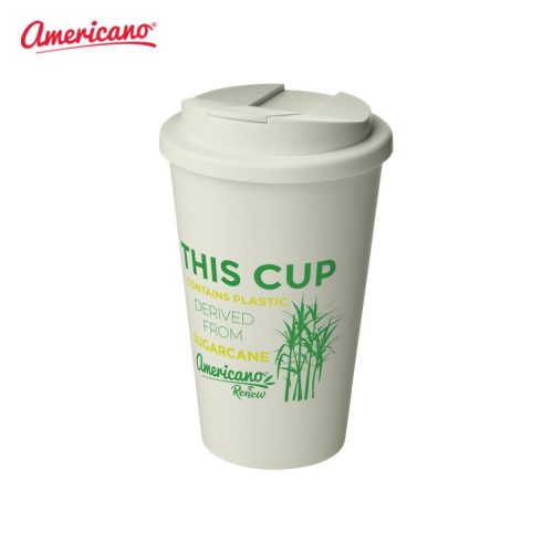 Americano Renew 350 ml Insulated Tumbler with Spill Proof Lid Ivory White