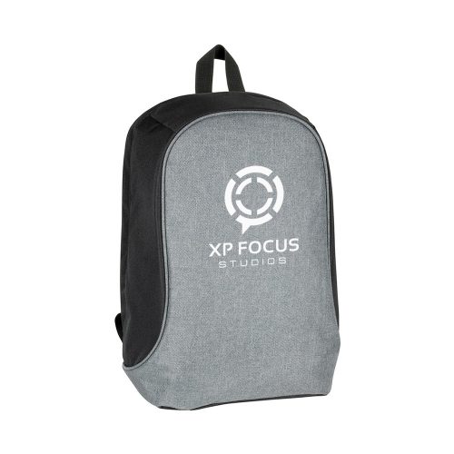 Bethersden Eco Recycled Safety Laptop Backpack Grey Black Side