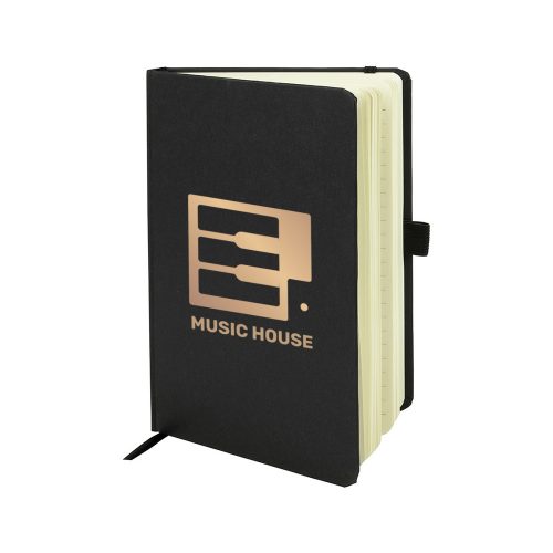 Broadstairs Eco A5 Kraft Paper Notebook Black Details