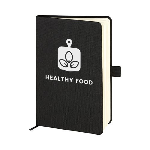 Dover A5 Eco Recycled Notebook Black Details