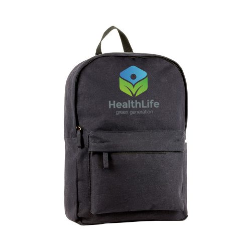 Harbledown Eco Canvas Business Backpack Rucksack Black main