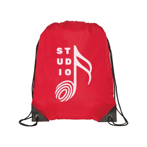 Kingsgate Eco Recycled Drawstring Bag Red