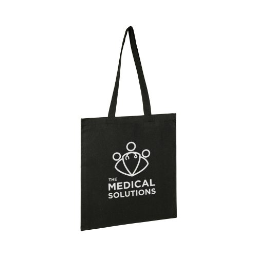 Seabrook Eco 5 oz Recycled Cotton Tote Black