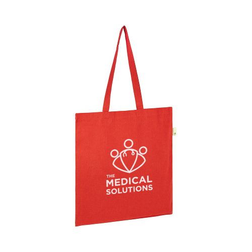 Seabrook Eco 5 oz Recycled Cotton Tote Red