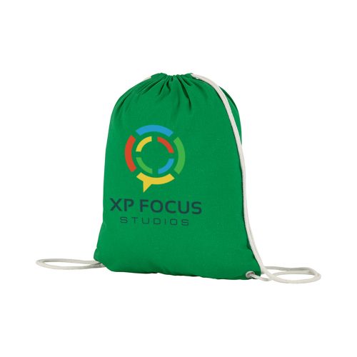 Seabrook Eco Recycled Drawstring Bag Green main