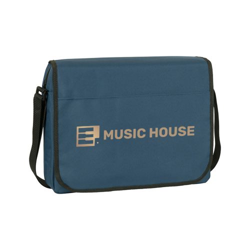 Whitfield Eco Recycled Messenger Business Bag Blue Navy main