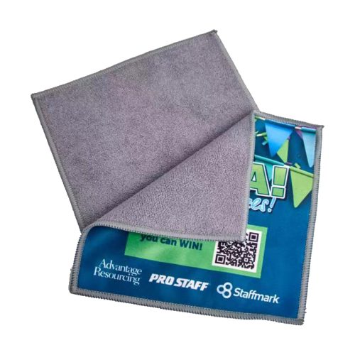 dual sided microfibre cloth promotional