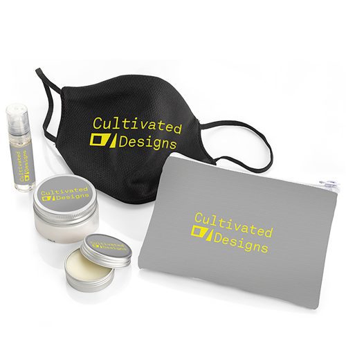 Branded 5 Piece Travel Set in a Pouch